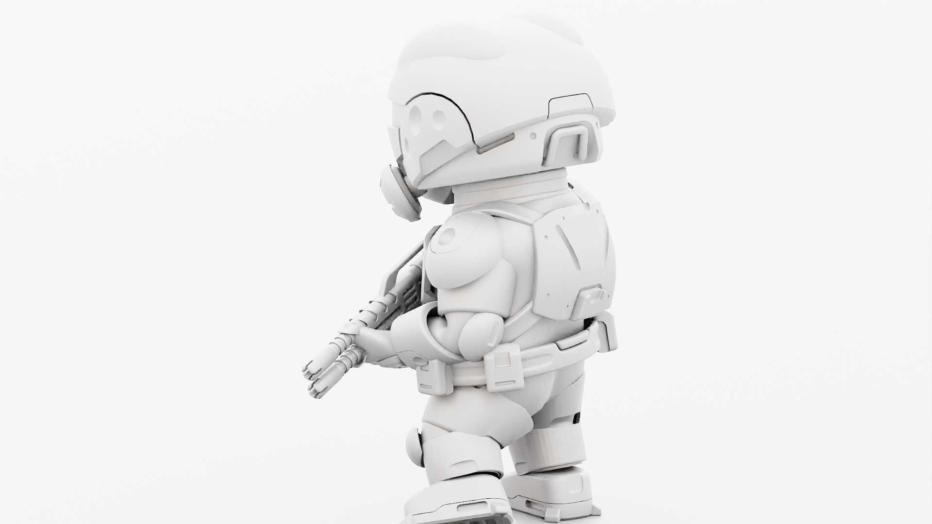 TOON TROOPER ELIOT RIGGED 3D model_32