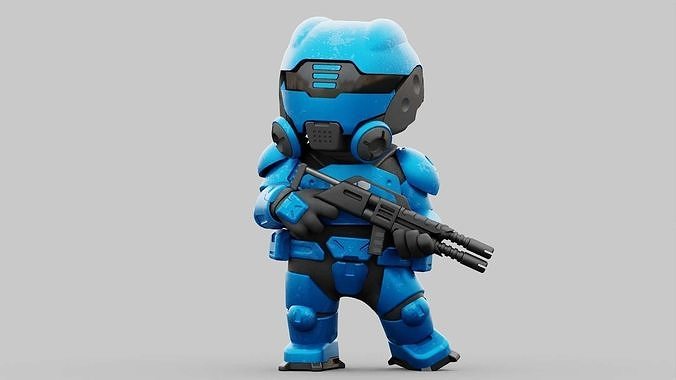 TOON  TROOPER  ELIOT RIGGED 3D model