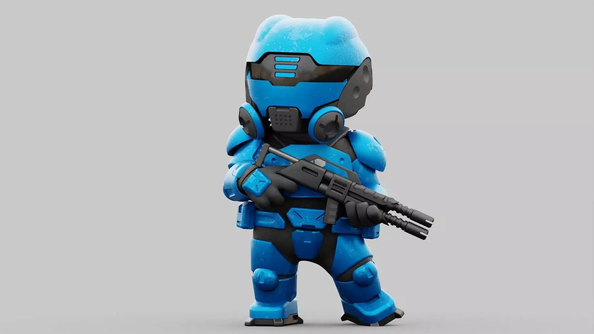 TOON TROOPER ELIOT RIGGED 3D model_0