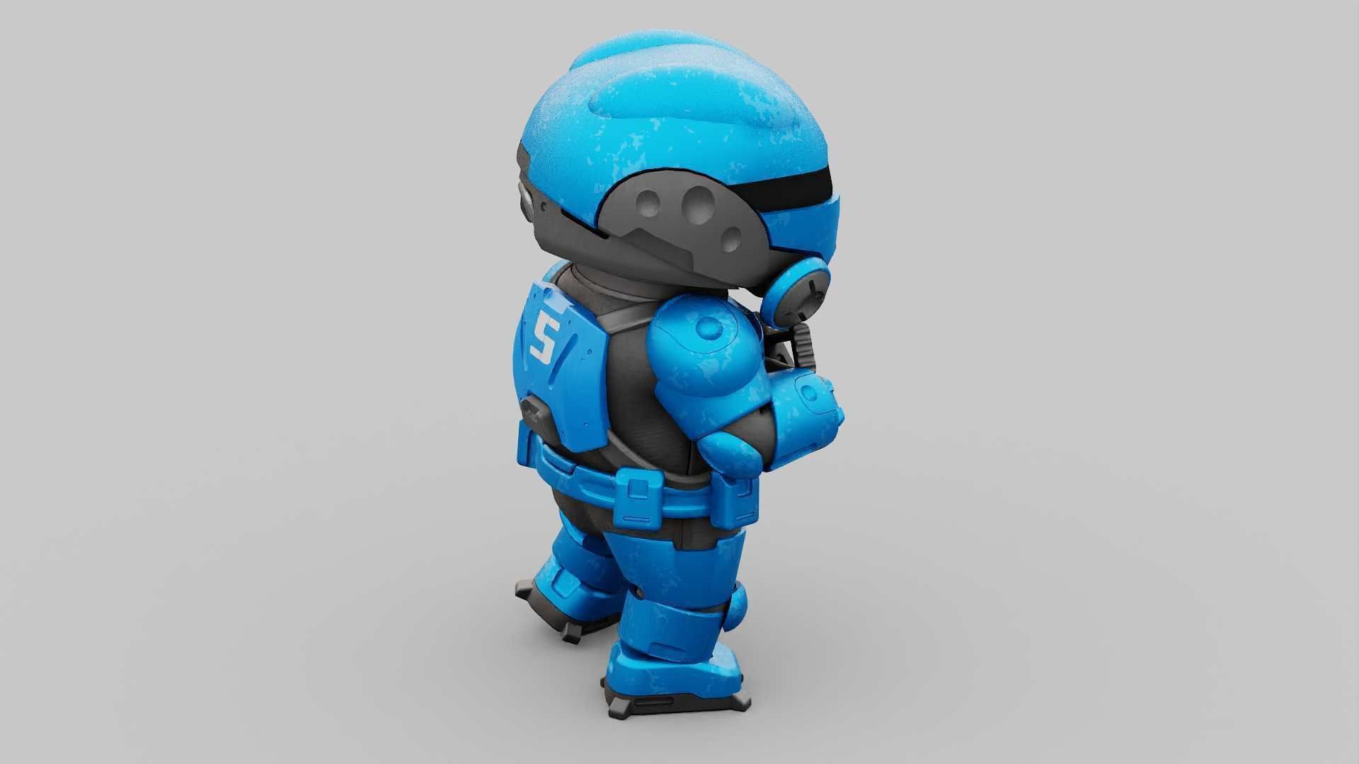 TOON TROOPER ELIOT RIGGED 3D model_16