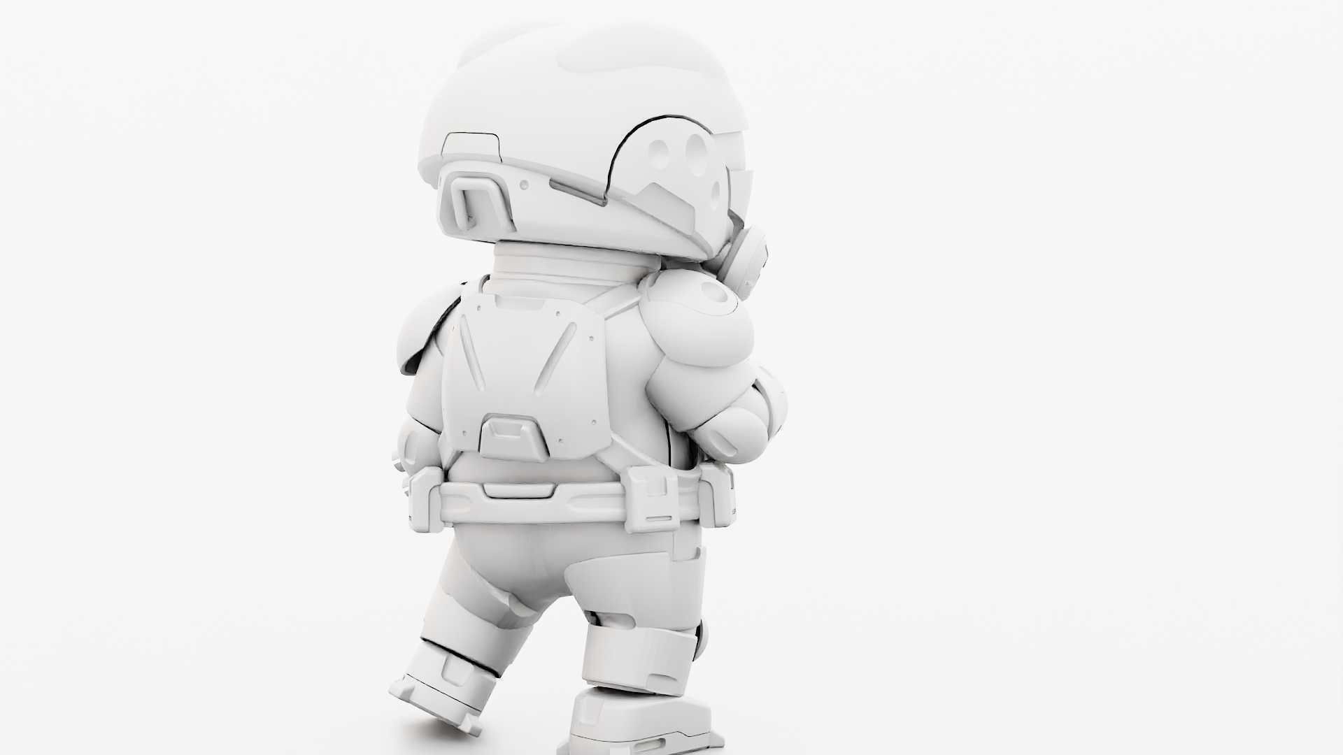 TOON TROOPER ELIOT RIGGED 3D model_33