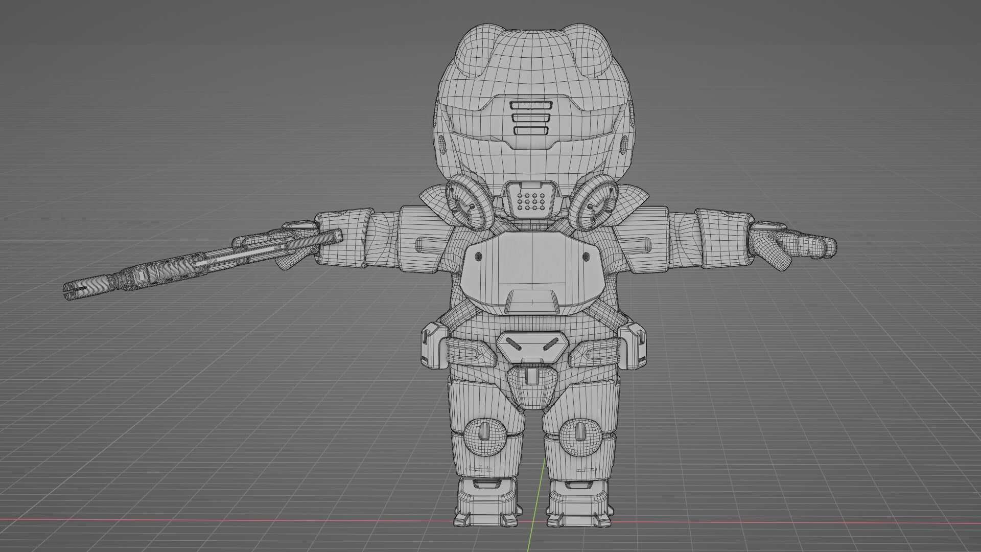 TOON TROOPER ELIOT RIGGED 3D model_39