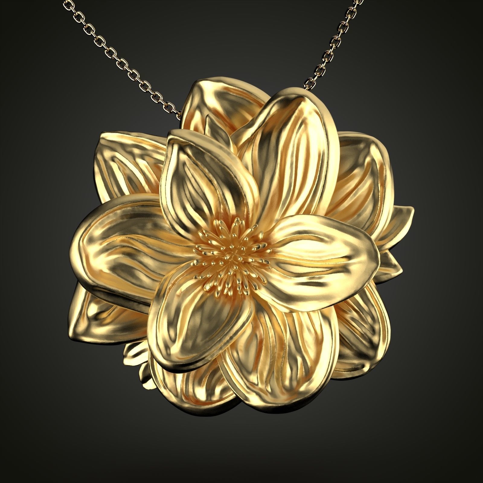 Lotus Flower Set 3D print model_11