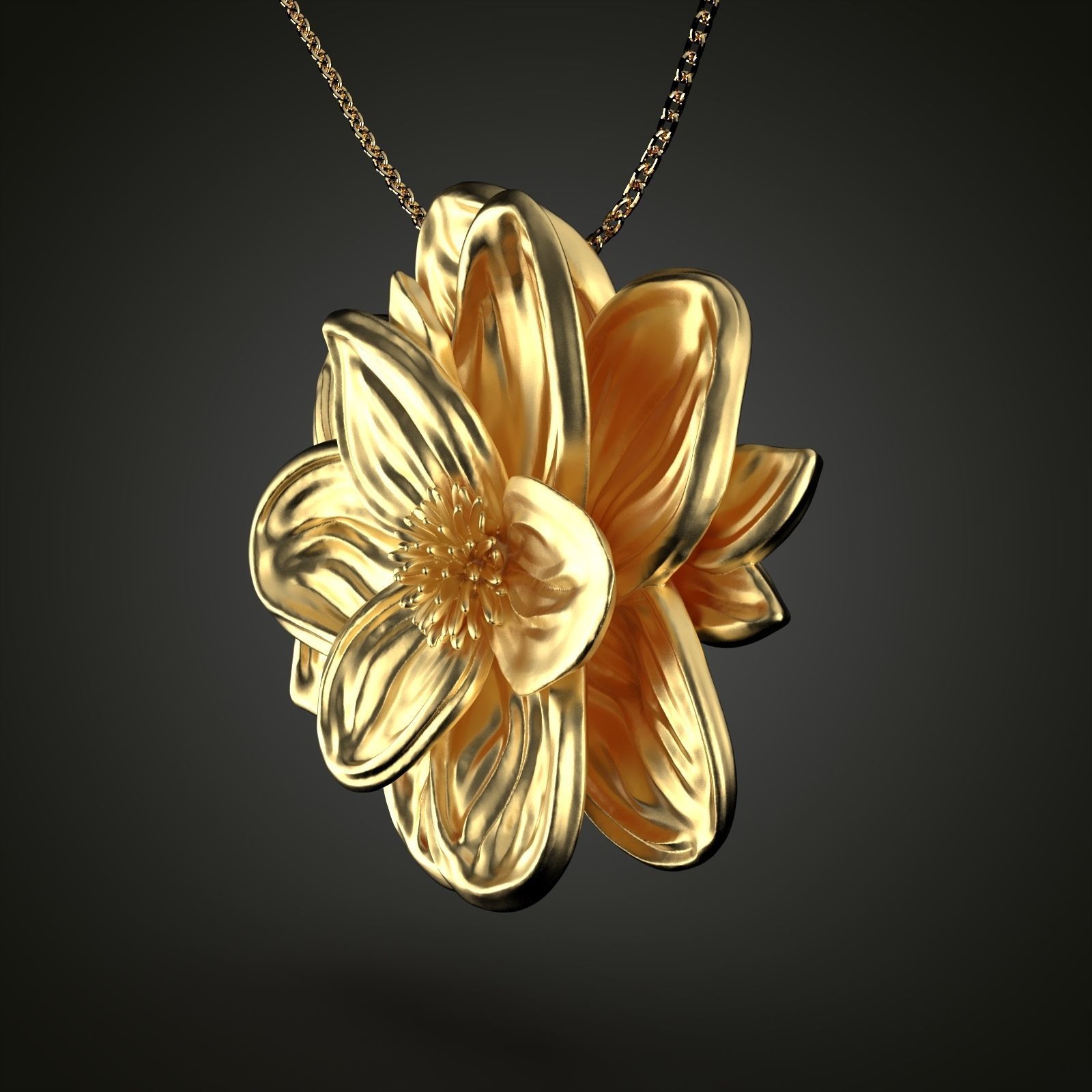 Lotus Flower Set 3D print model_14