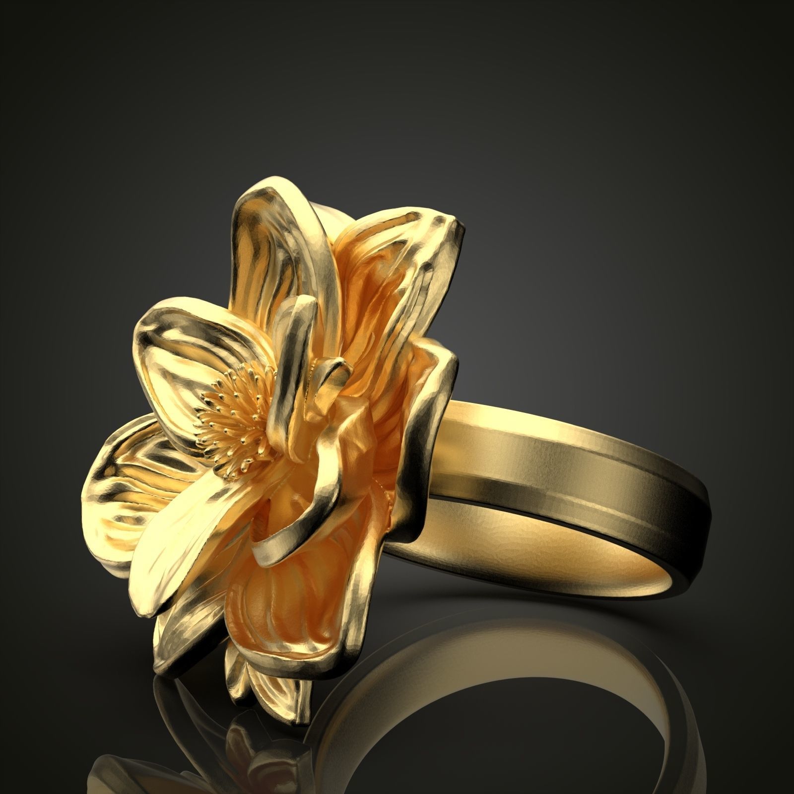 Lotus Flower Set 3D print model_16