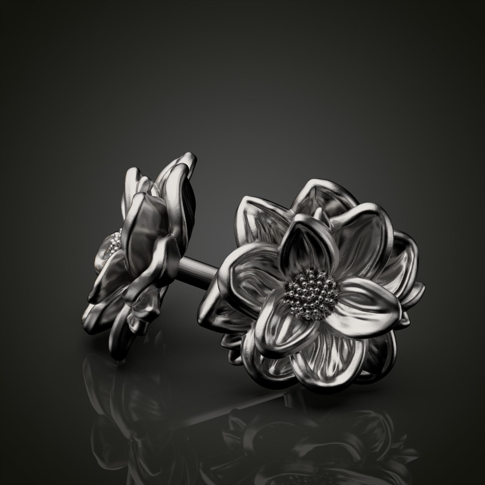 Lotus Flower Set 3D print model_9