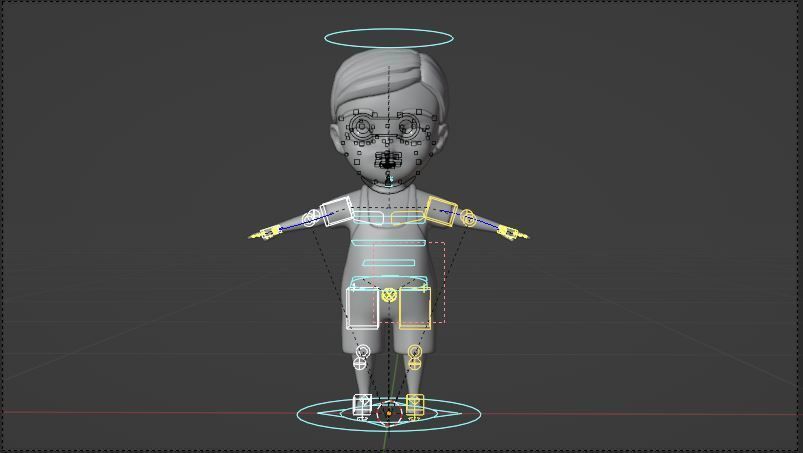 child character Low-poly 3D model_5