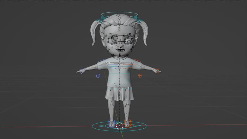 child character Low-poly 3D model_8