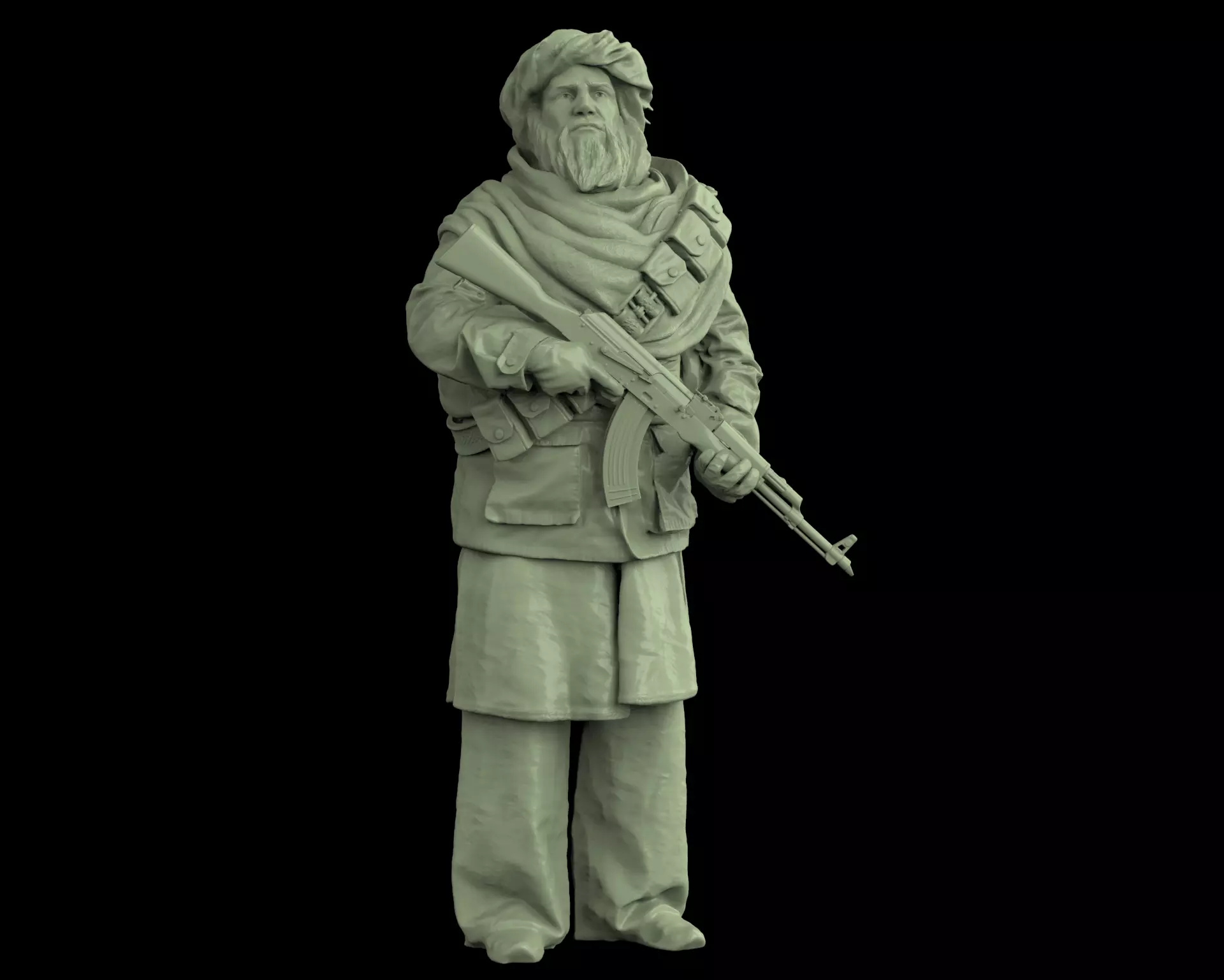Taliban soldier 01 3D print model_0