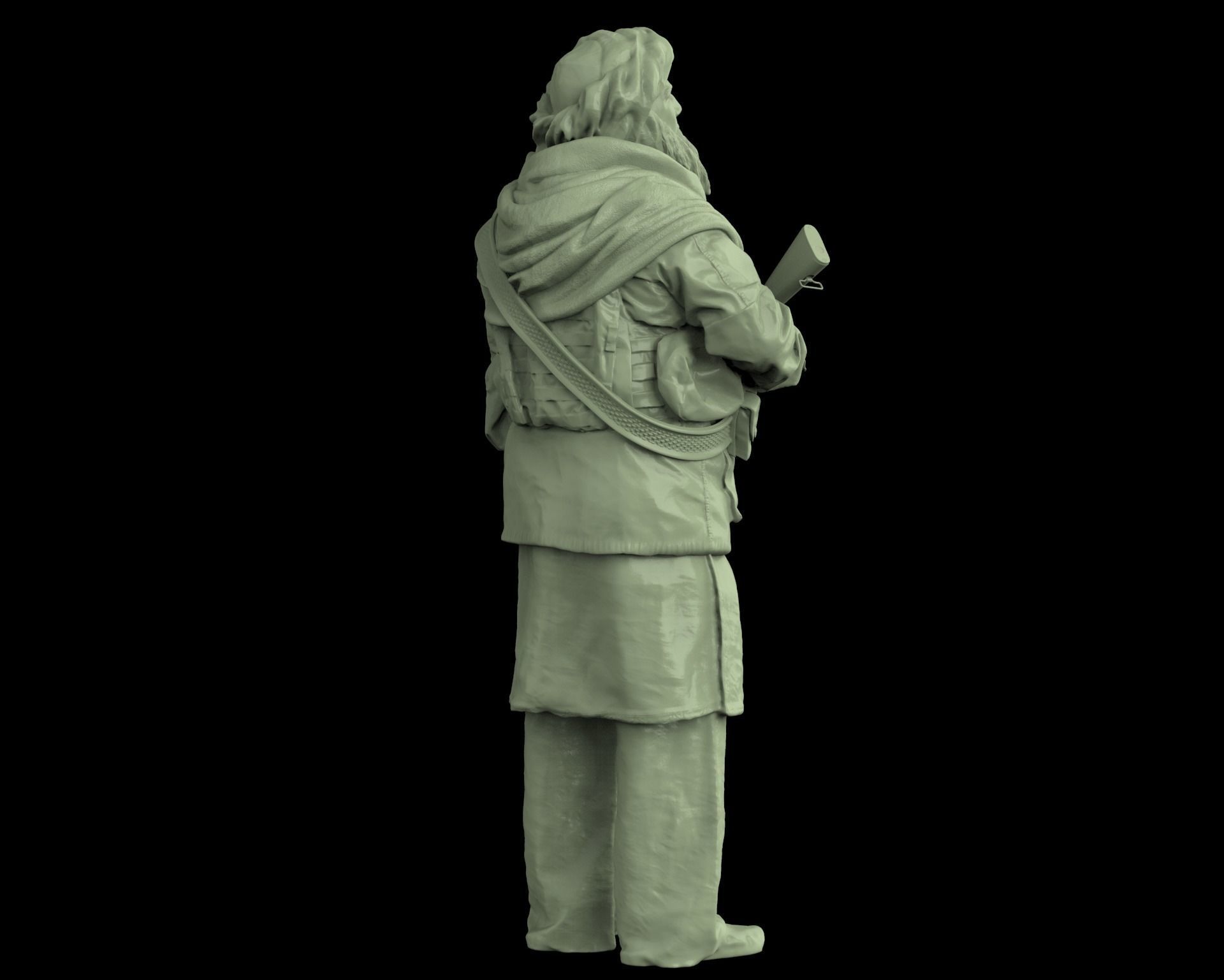 Taliban soldier 01 3D print model_3