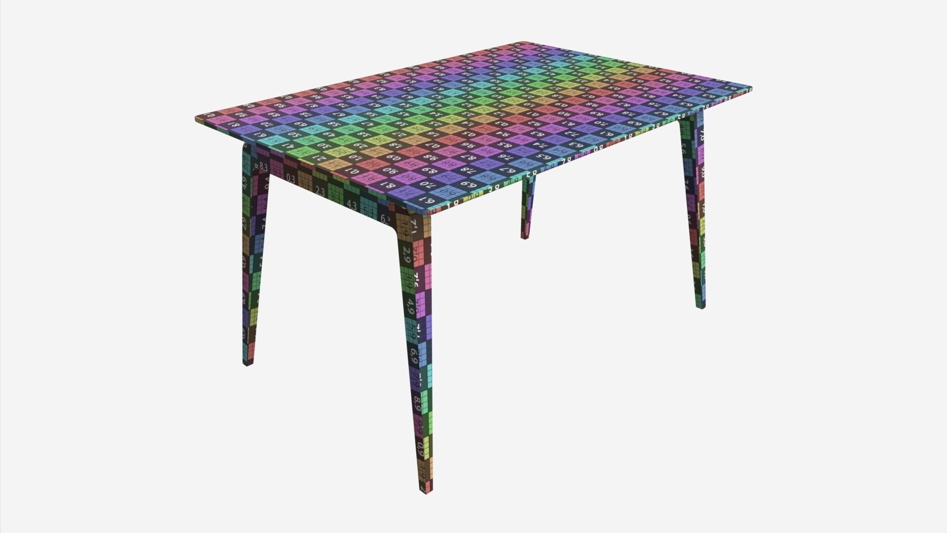 Small Dining Table Ercol Lugo 3D model_6