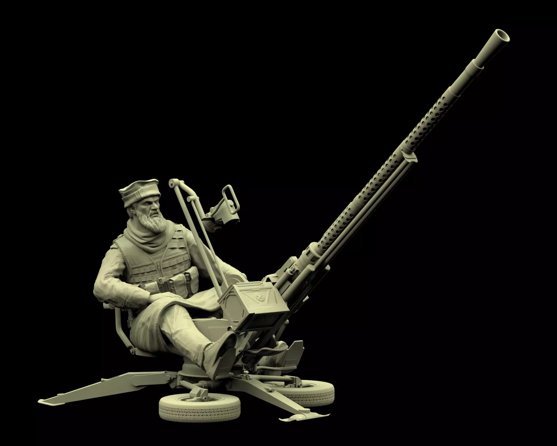 Taliban soldier 03 3D print model_0