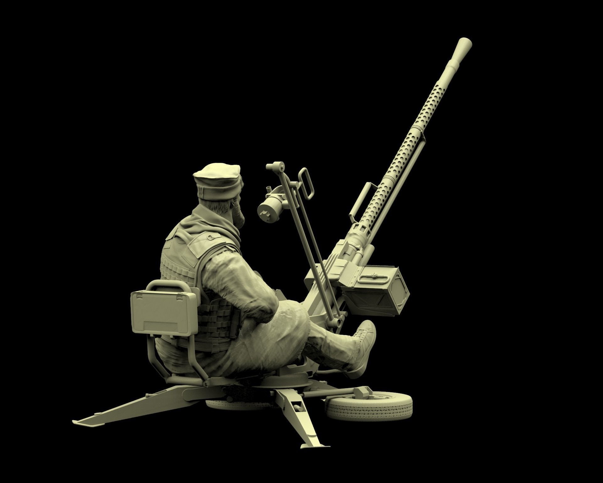 Taliban soldier 03 3D print model_4