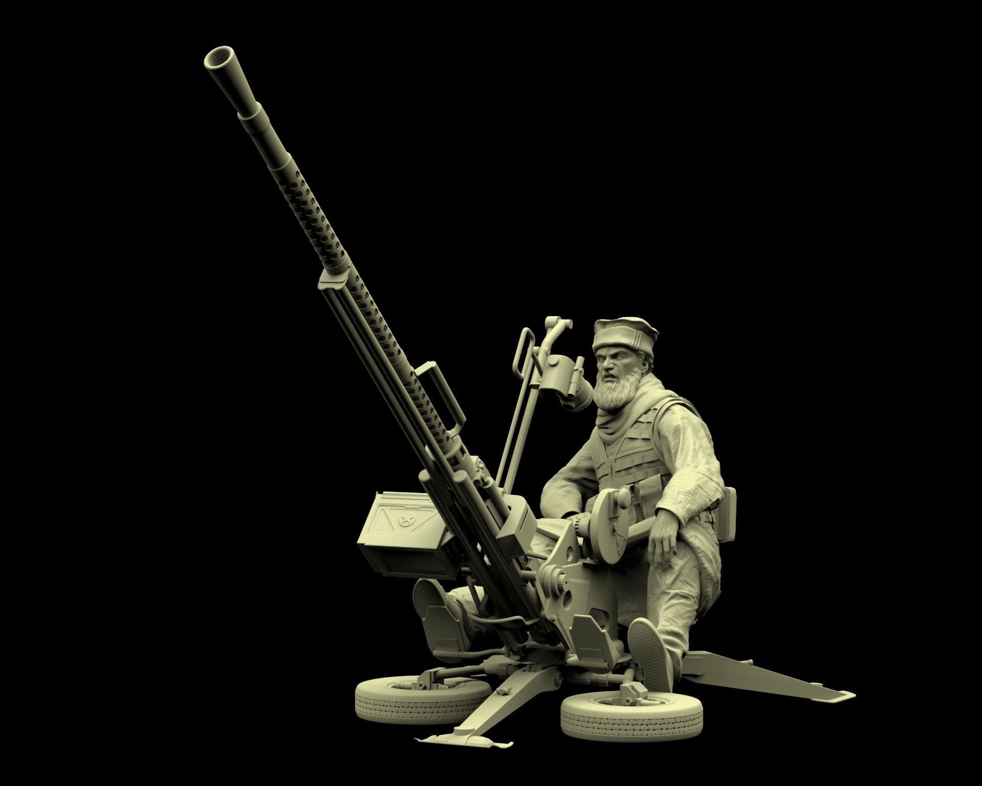 Taliban soldier 03 3D print model_1