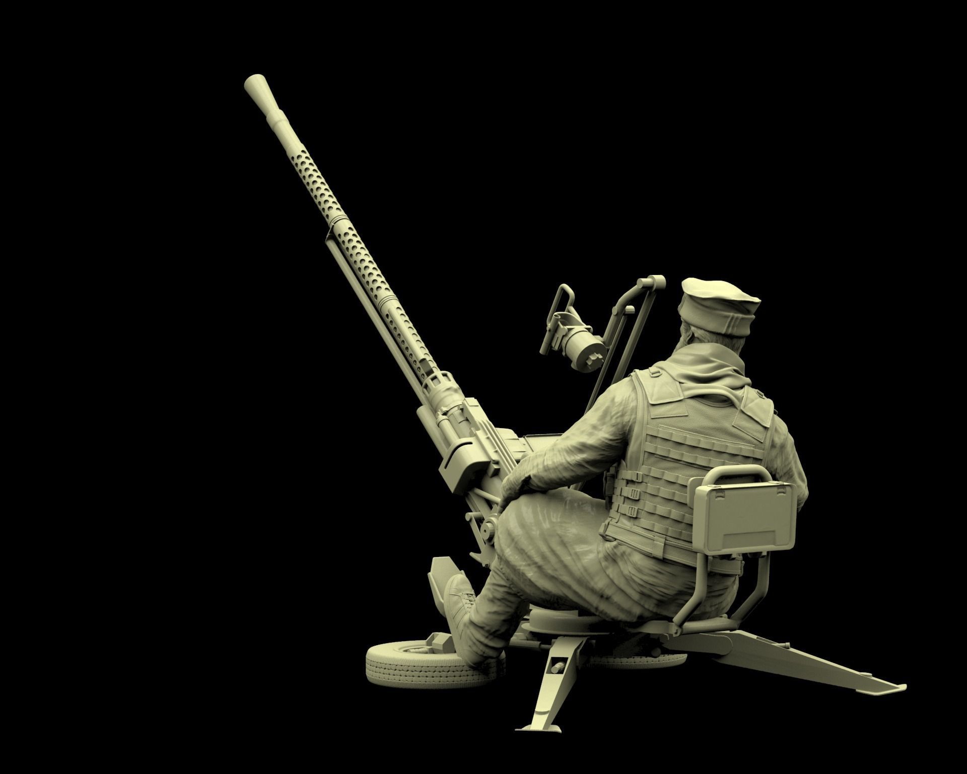 Taliban soldier 03 3D print model_3