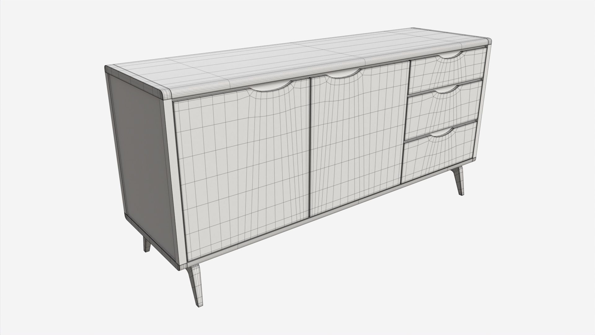 Large Sideboard Ercol Lugo 3D model_5