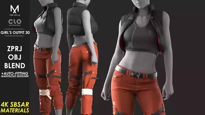 Girls Outfit 30 - Marvelous Designer