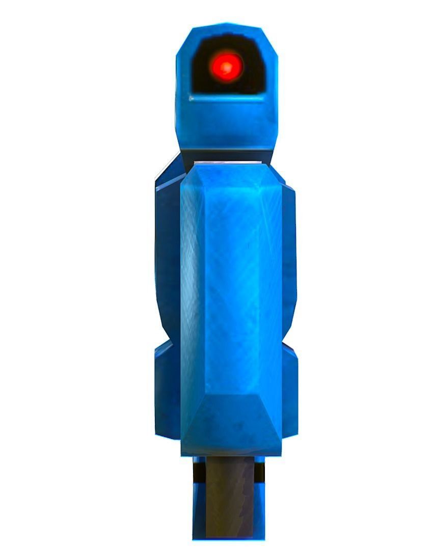 LowPoly Sci-Fi Cartoon Assault Rifle Future Low-poly 3D model_10