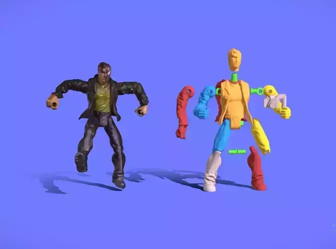 1999 TOYBIZ PETER PARKER FIGURE - 3D SCAN