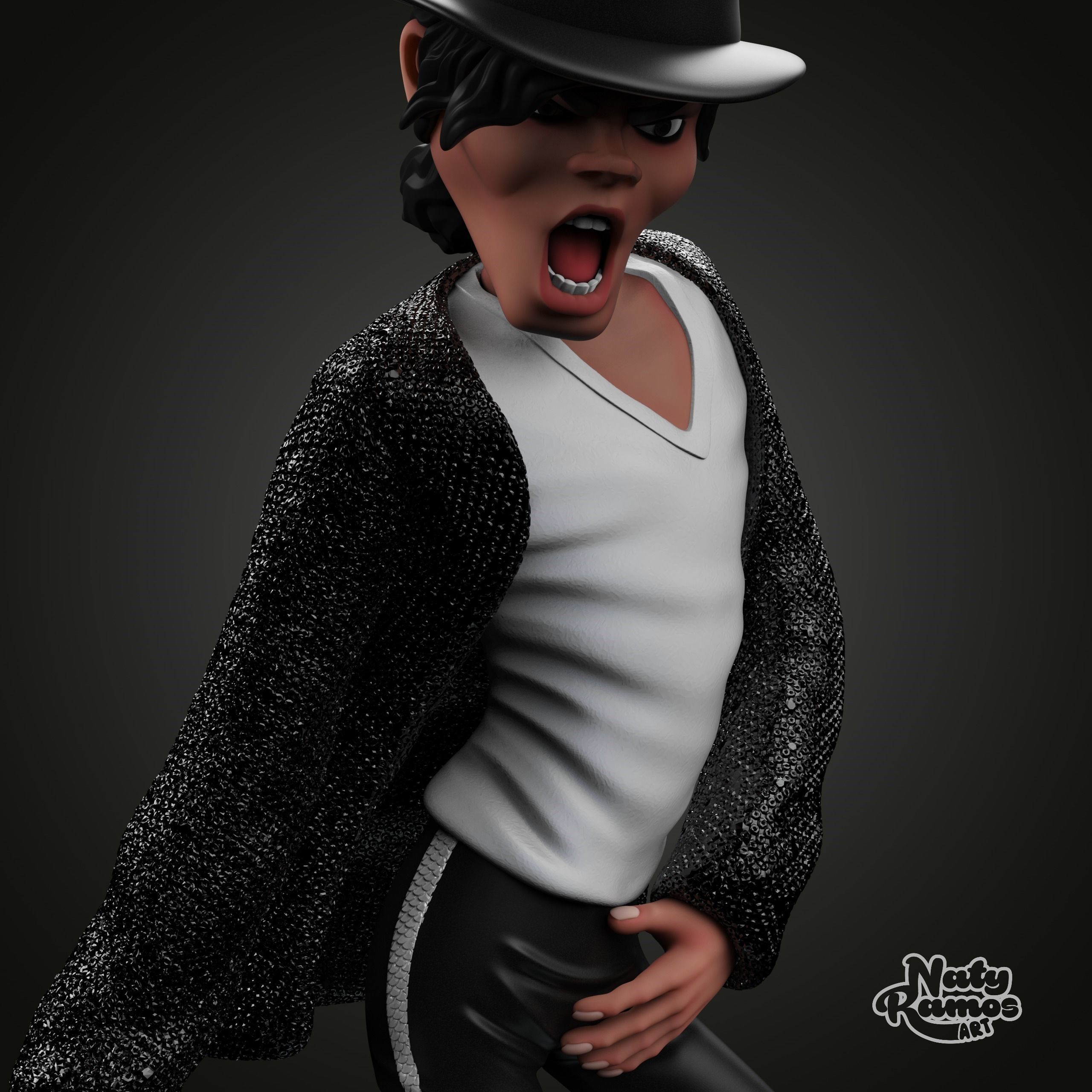 MICHAEL JACKSON 3D print model_2
