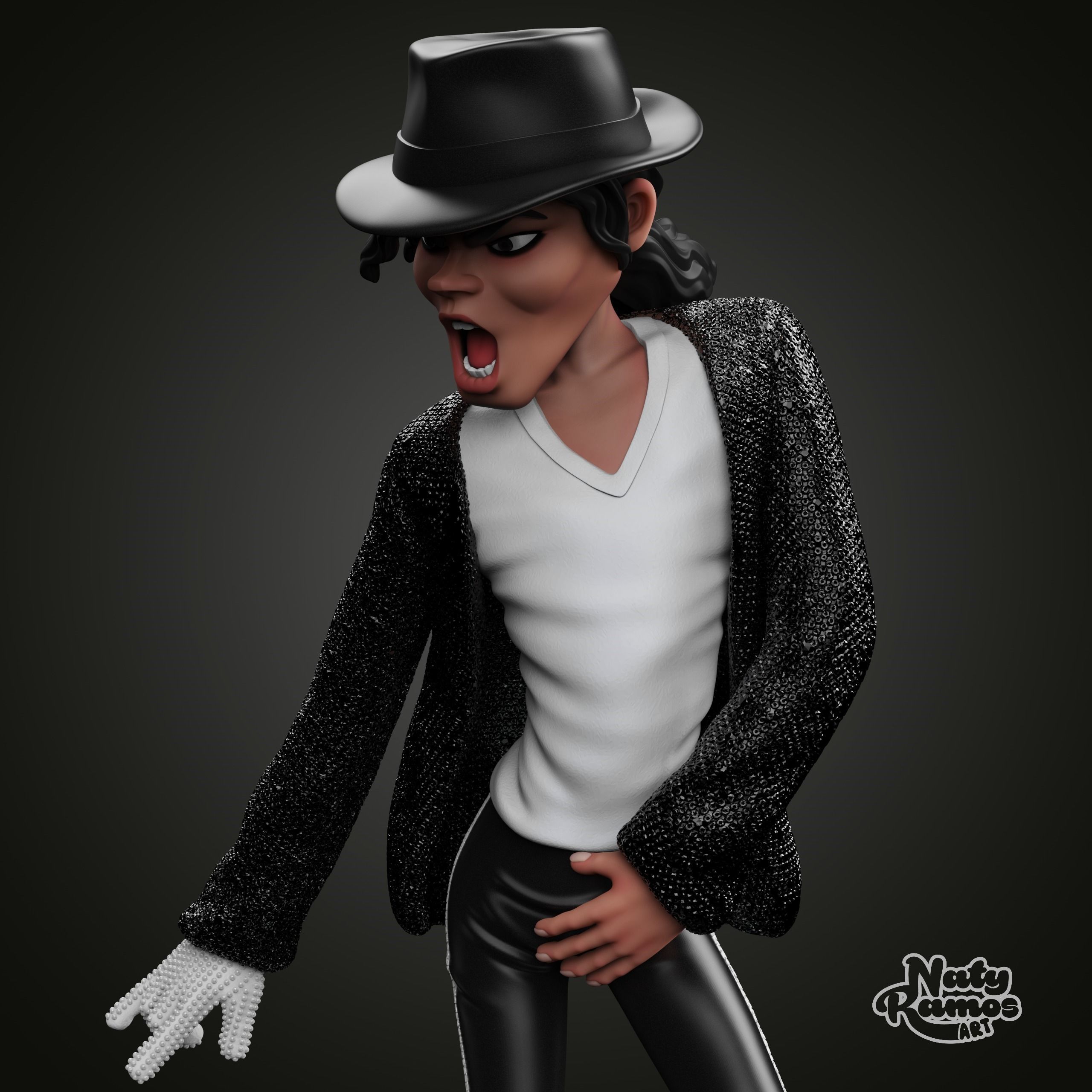 MICHAEL JACKSON 3D print model_1