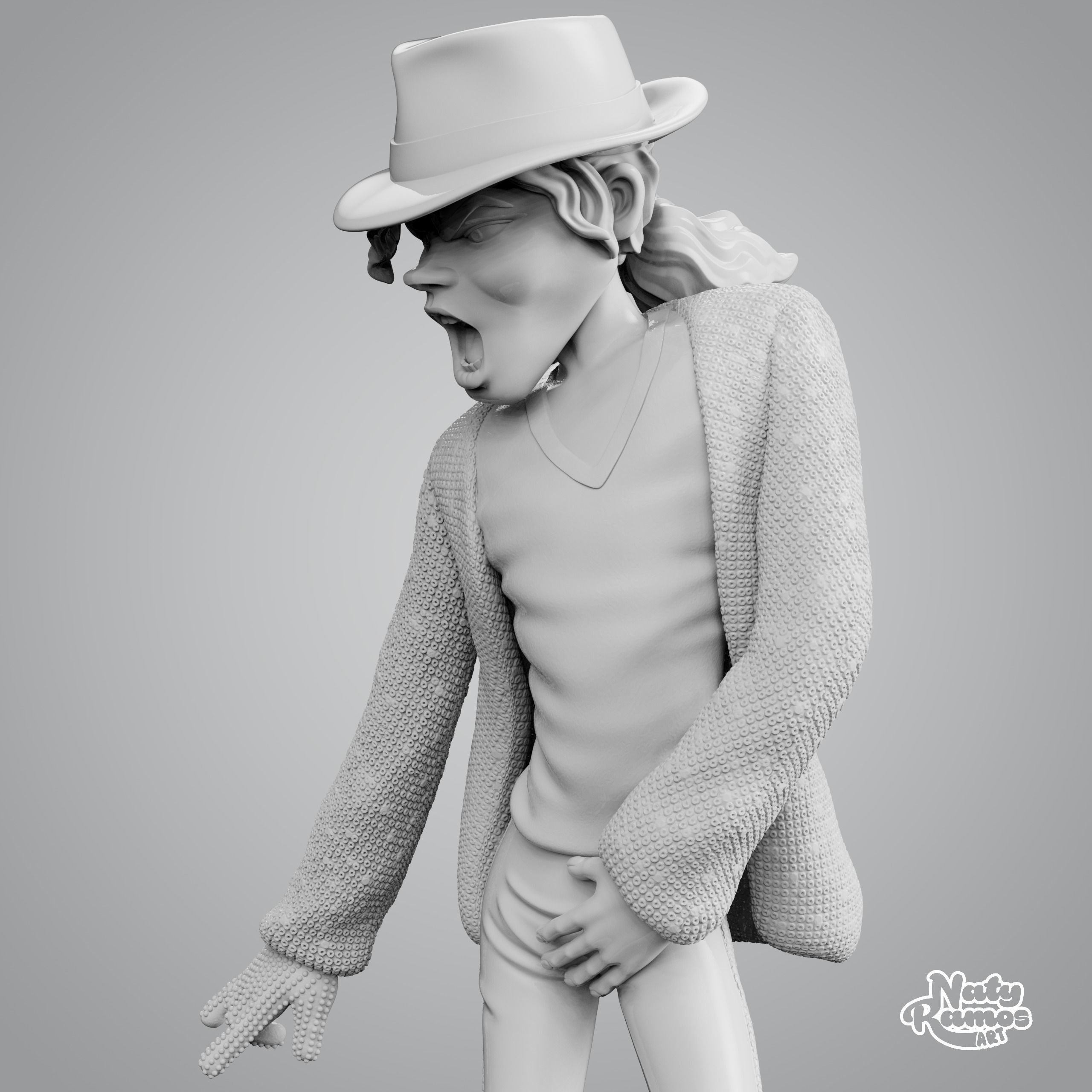 MICHAEL JACKSON 3D print model_13