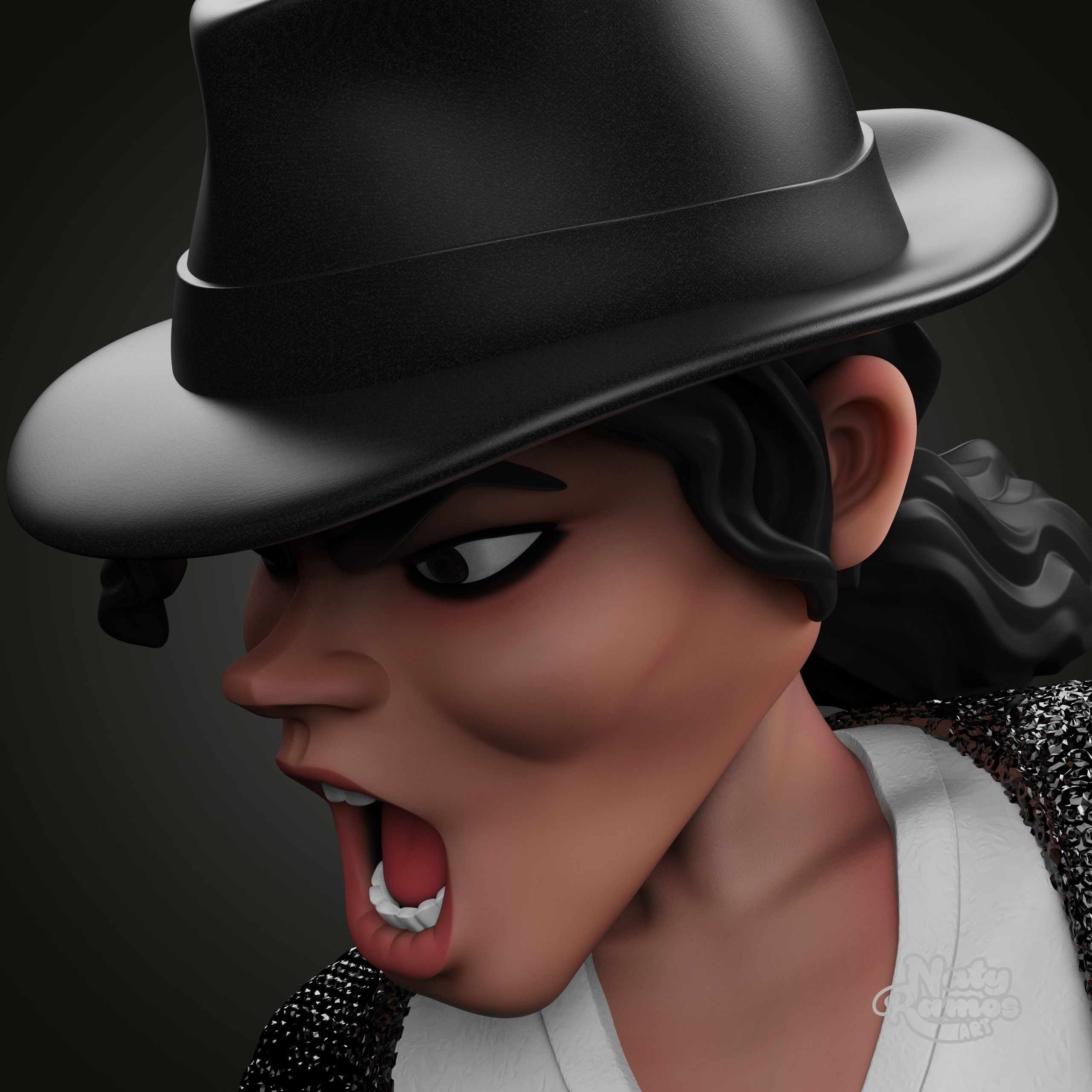 MICHAEL JACKSON 3D print model_6