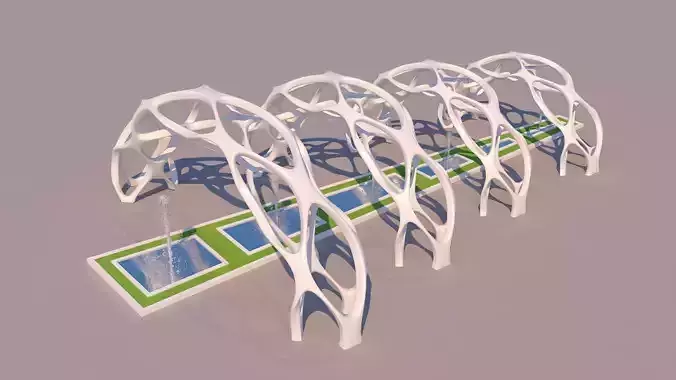 0046 - Organic Fountain Pathway