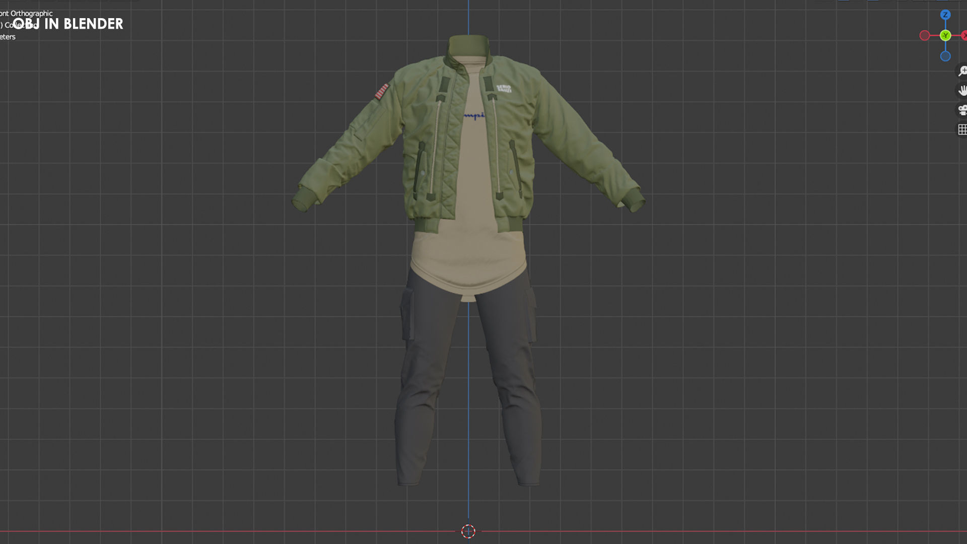 Mens Outfit 8 - Marvelous Designer with Video Process 3D model_9