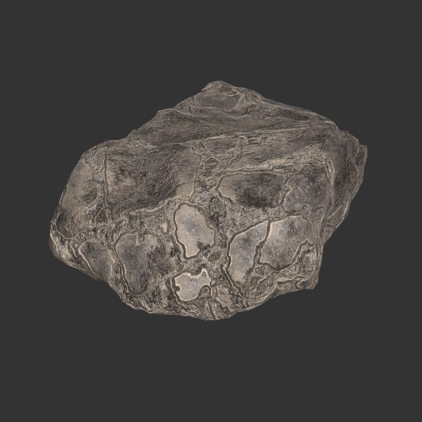 Stone 07 3D model_1