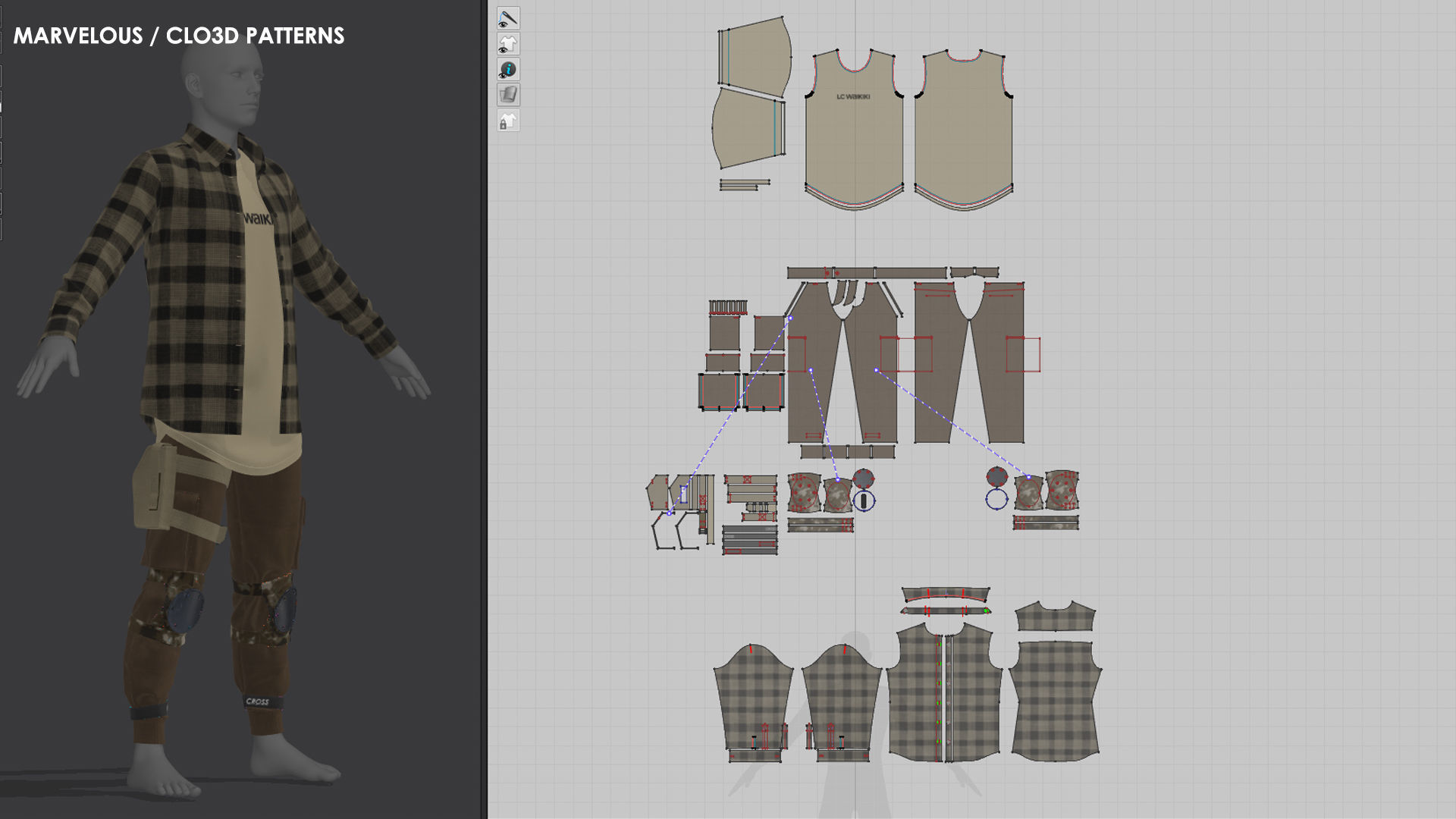 Mens Outfit 10 - Marvelous Designer 3D model_4