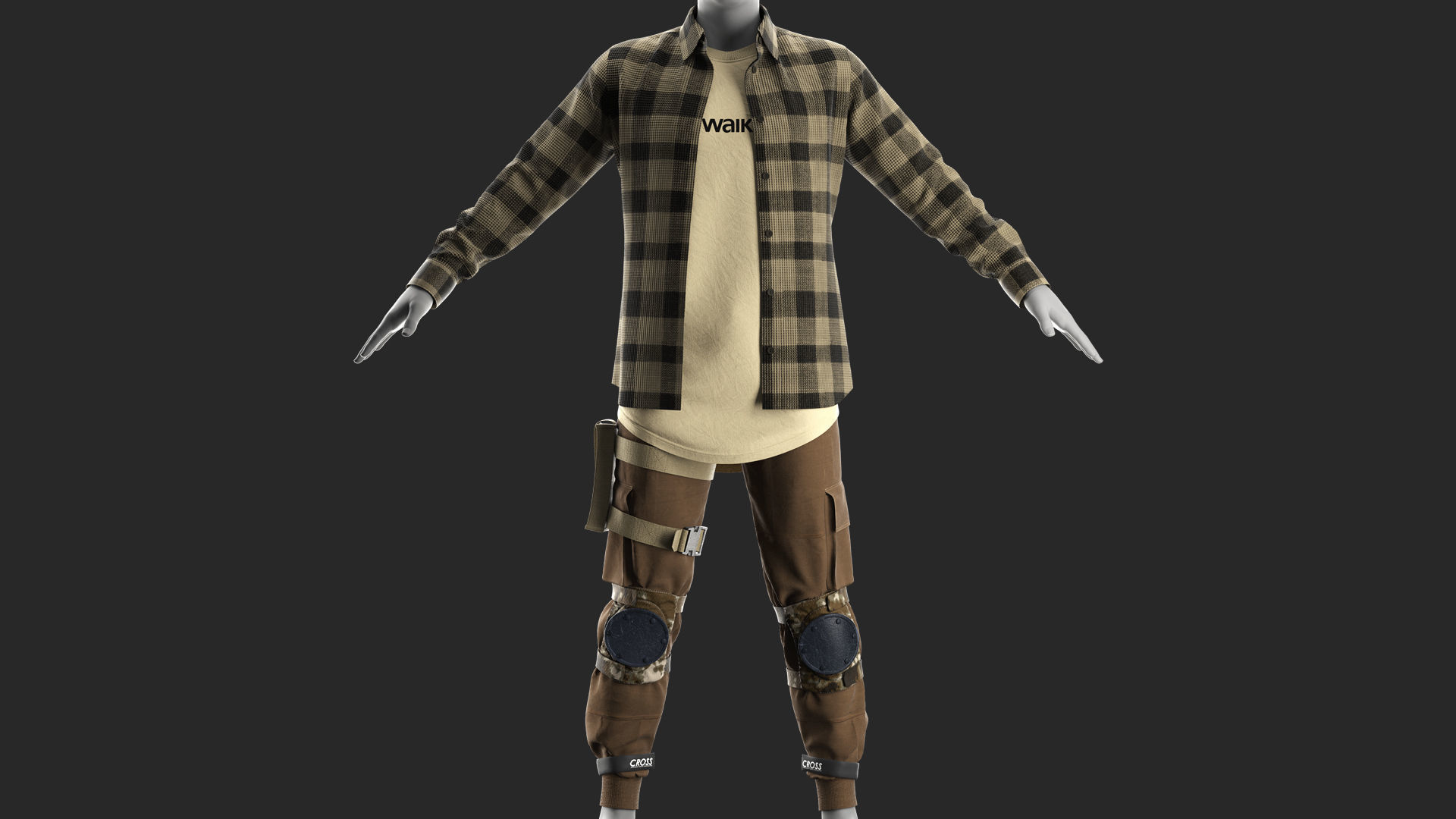 Mens Outfit 10 - Marvelous Designer 3D model_3
