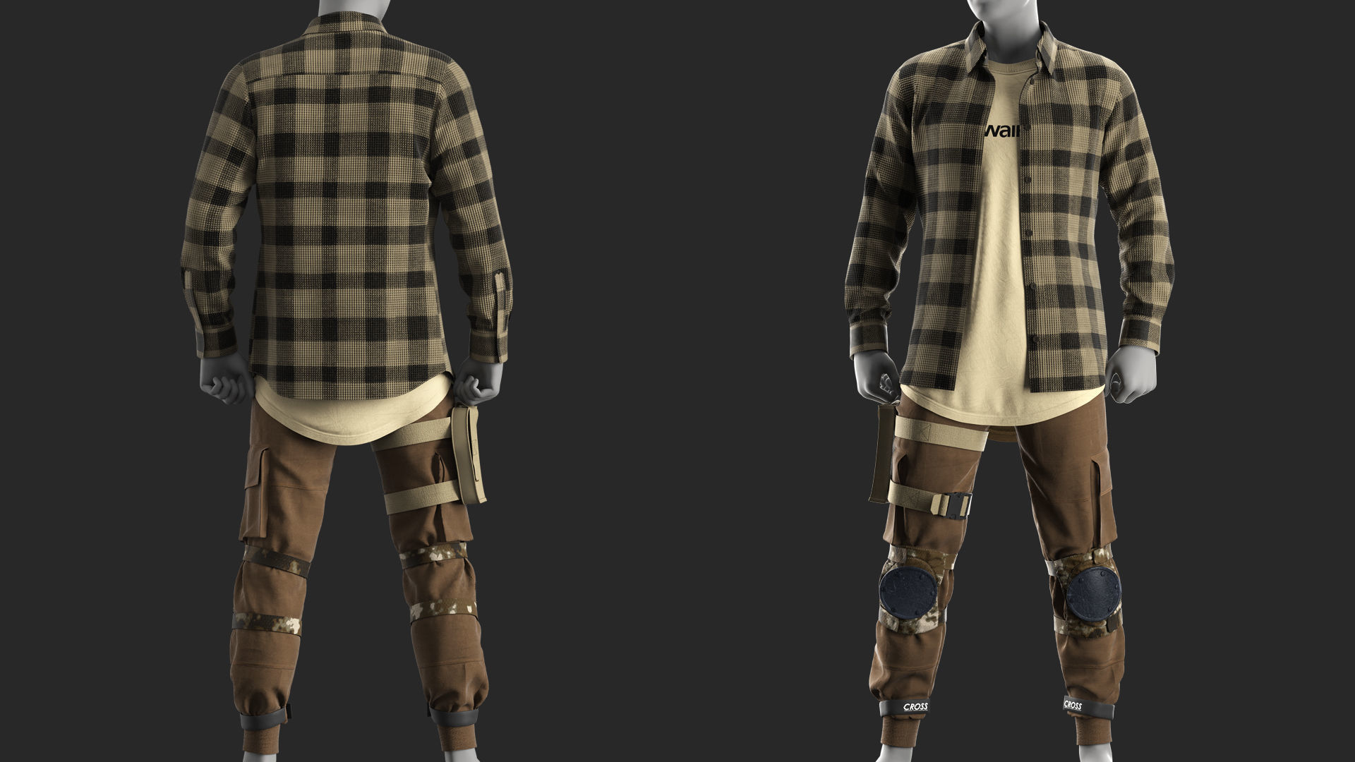 Mens Outfit 10 - Marvelous Designer 3D model_1