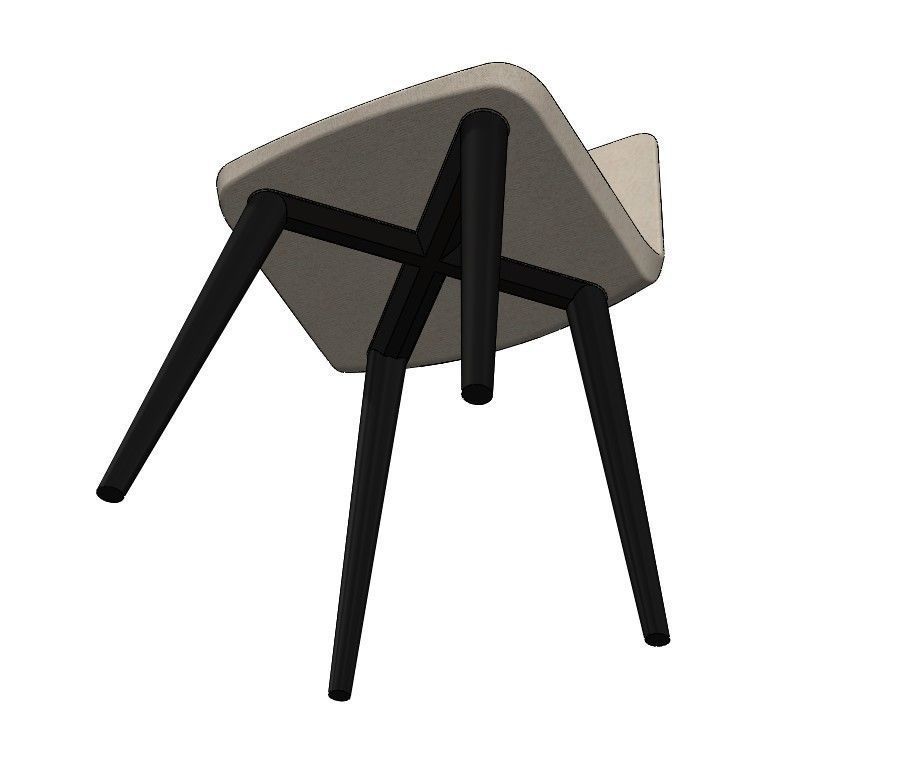 Dining chair 3D print model_4