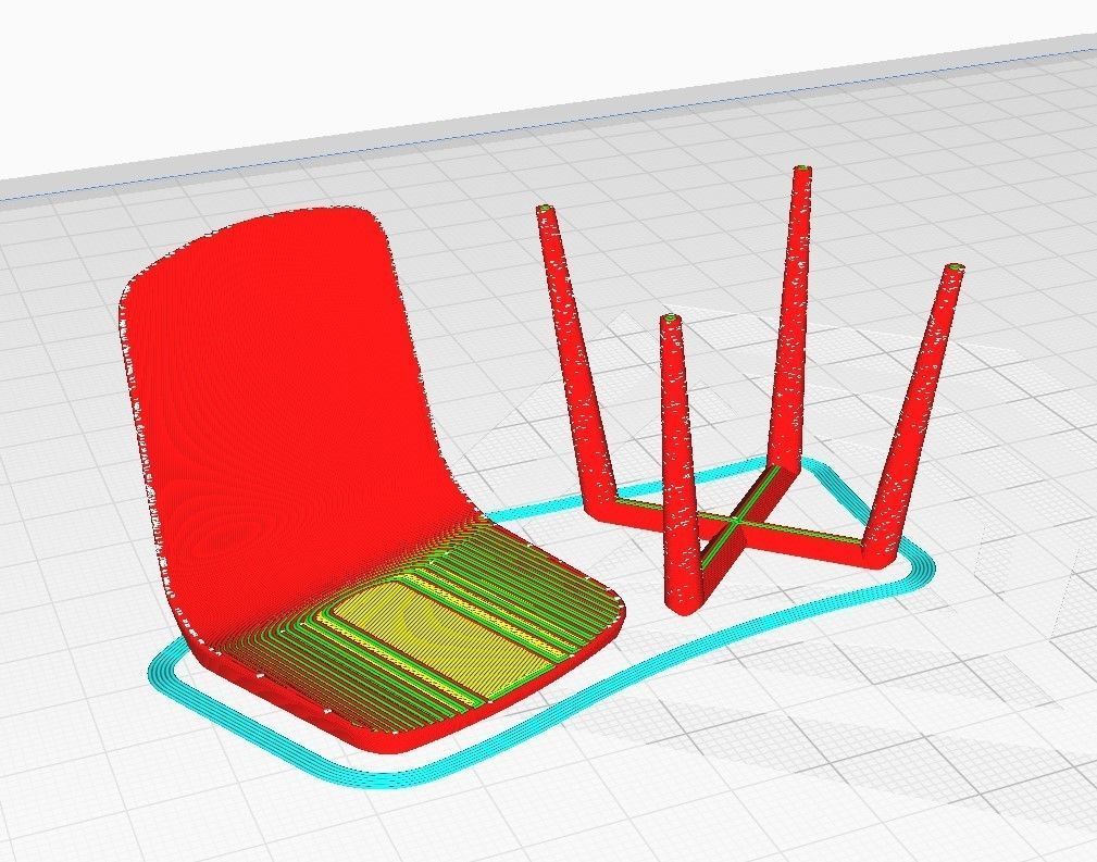 Dining chair 3D print model_5