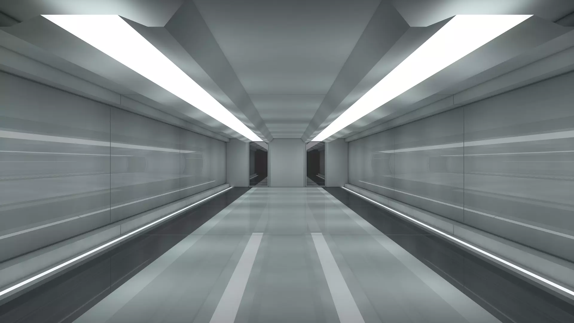 Sci Fi Corridor 3D model_0