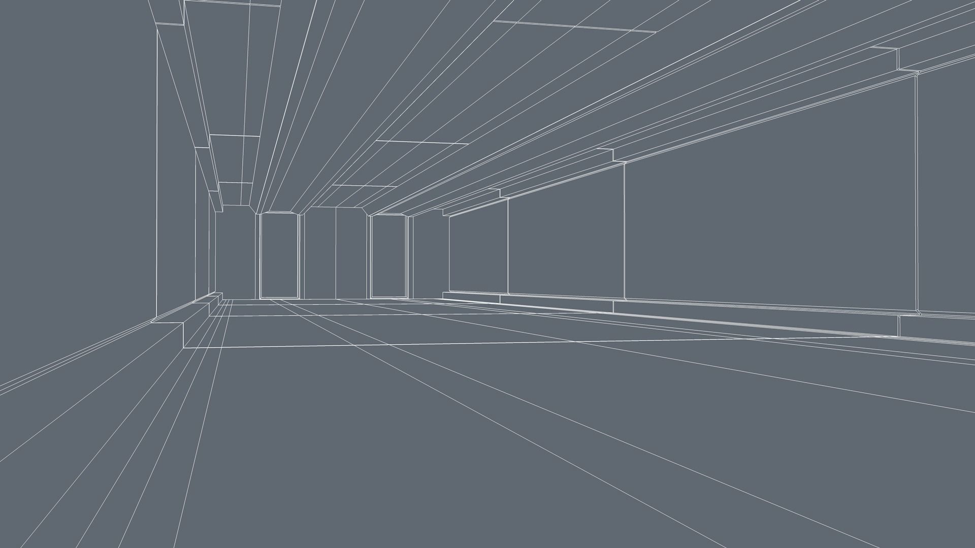 Sci Fi Corridor 3D model_8