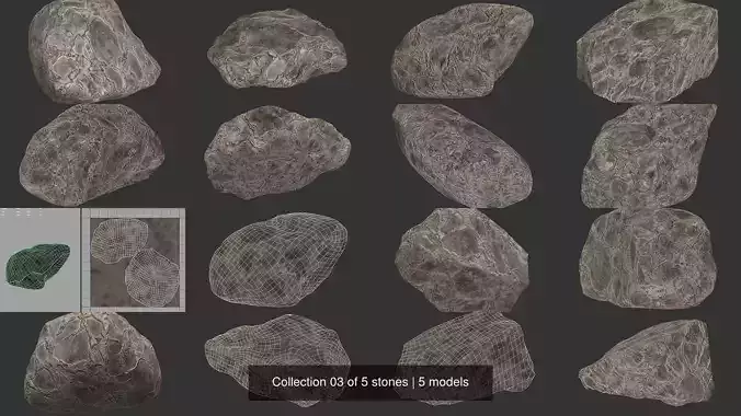 Collection 03 of 5 stones