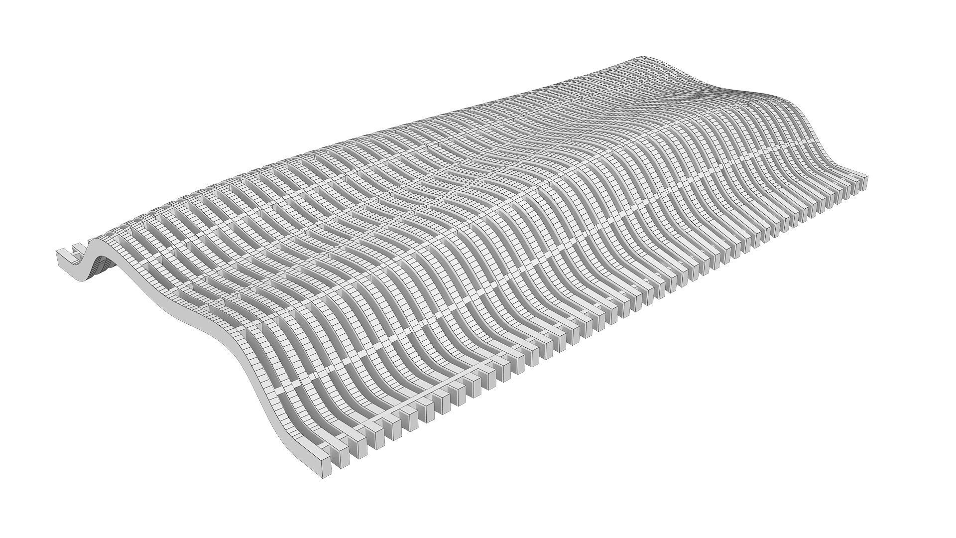 0054 - Parametric Shaded Pathway 3D model_9