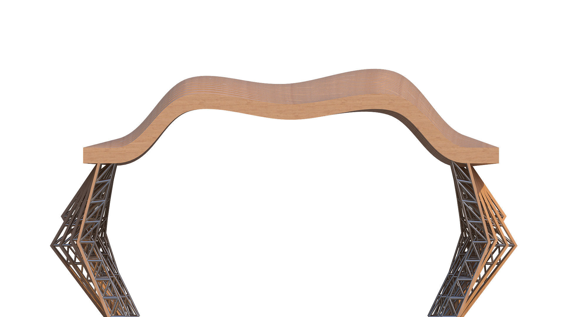 0054 - Parametric Shaded Pathway 3D model_6