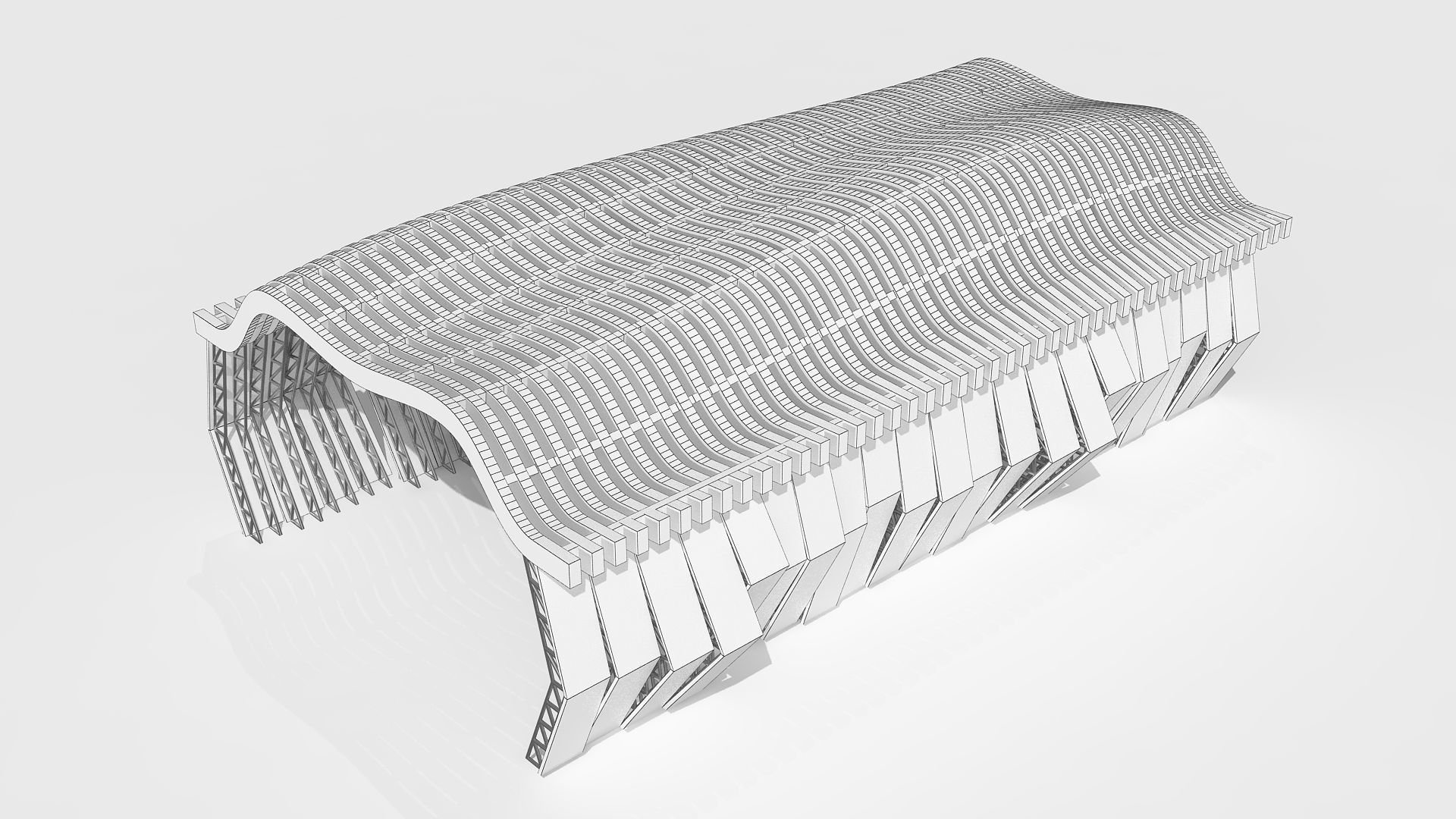 0054 - Parametric Shaded Pathway 3D model_8