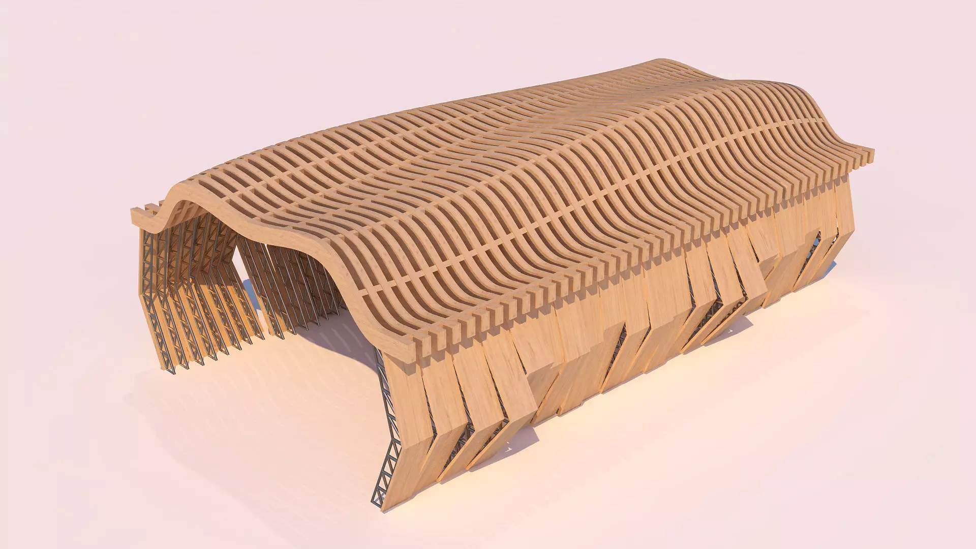 0054 - Parametric Shaded Pathway 3D model_0