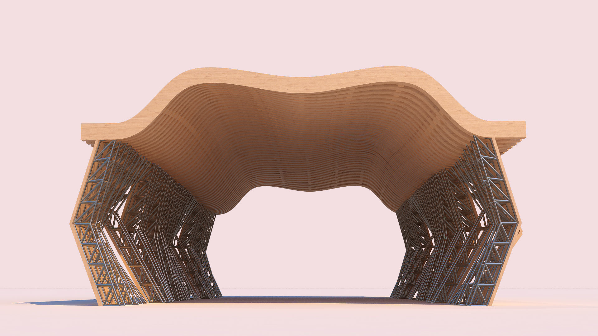 0054 - Parametric Shaded Pathway 3D model_2