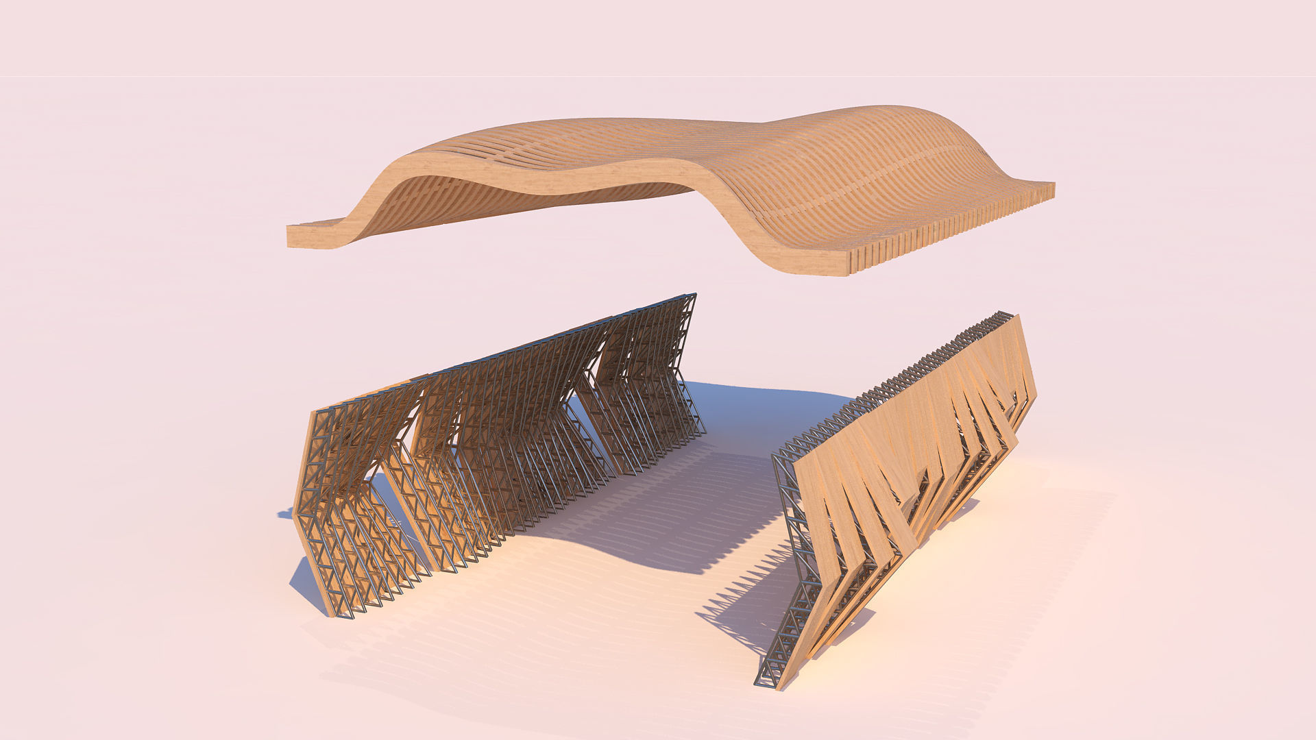 0054 - Parametric Shaded Pathway 3D model_5