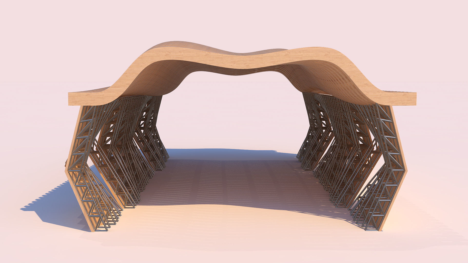 0054 - Parametric Shaded Pathway 3D model_3