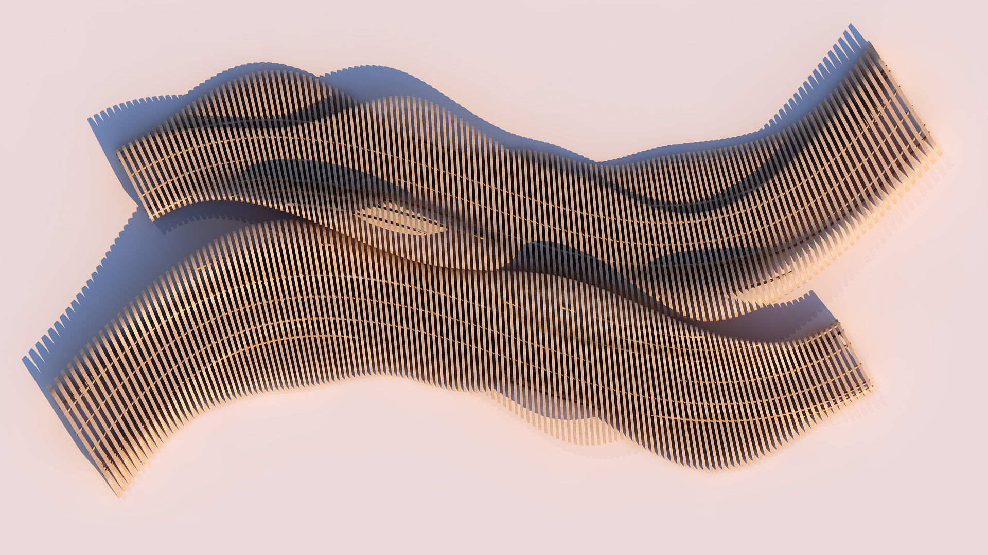 0055 - Tie Bench Parametric 3D model_3