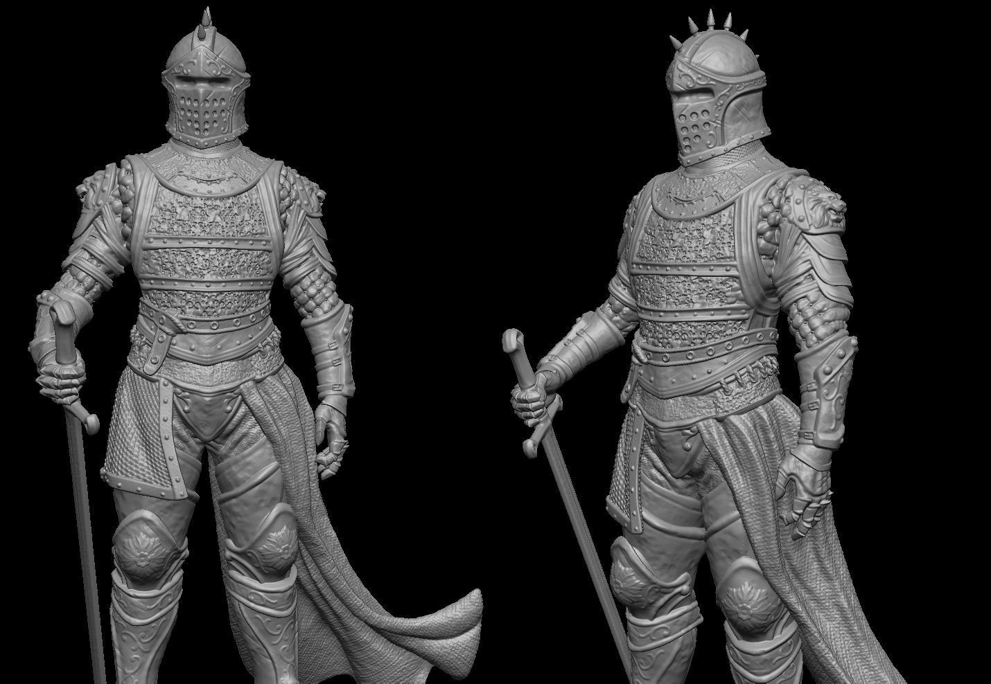 Warrior Knight 3D print model_7