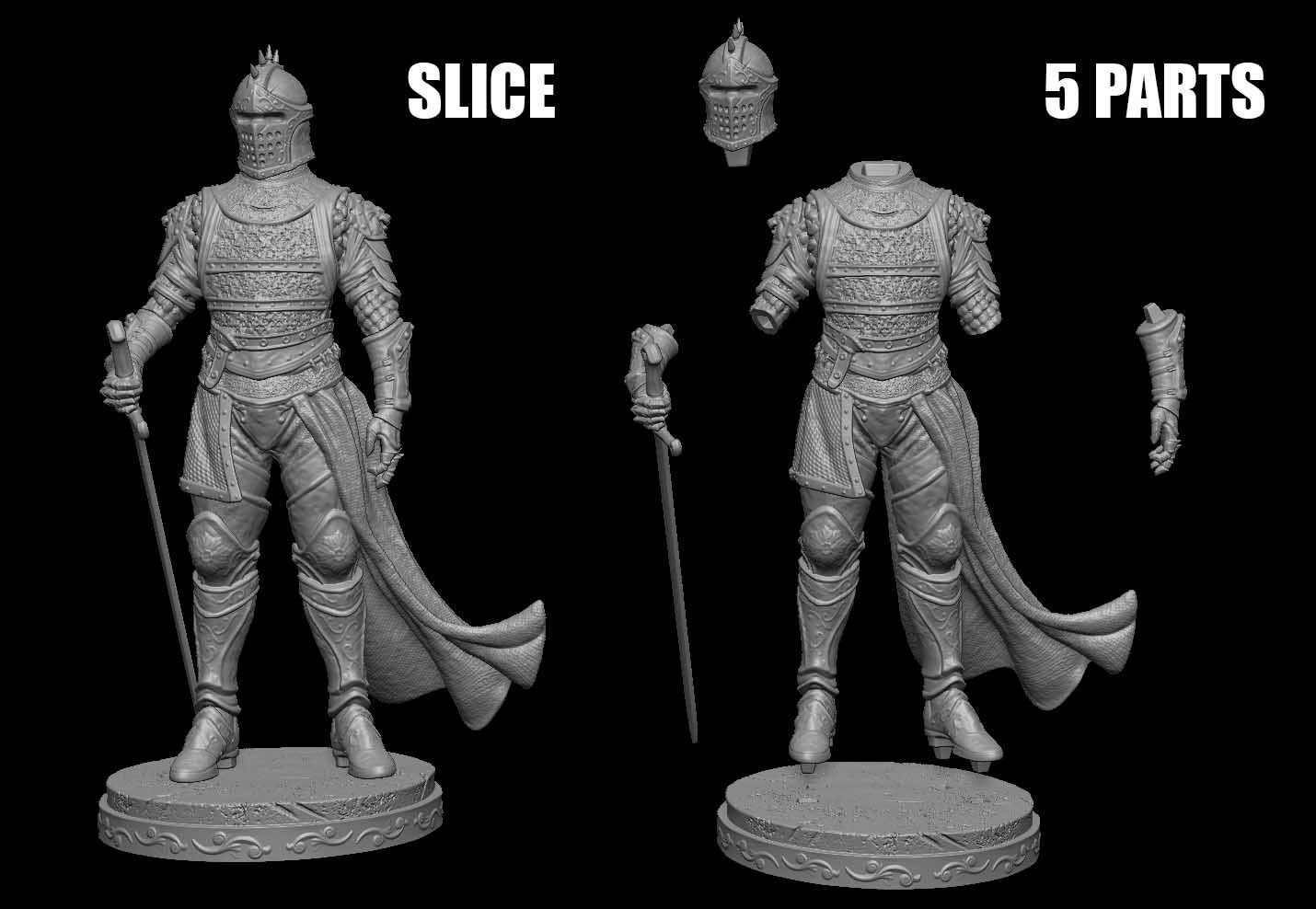 Warrior Knight 3D print model_15