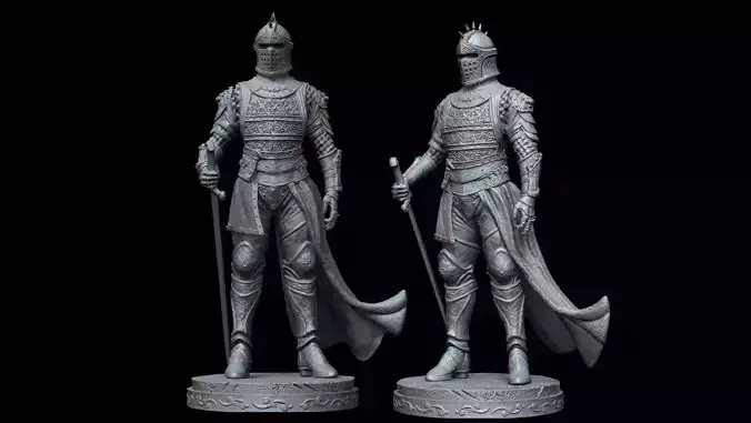Warrior Knight 3D print model Warrior Knight 3D print model