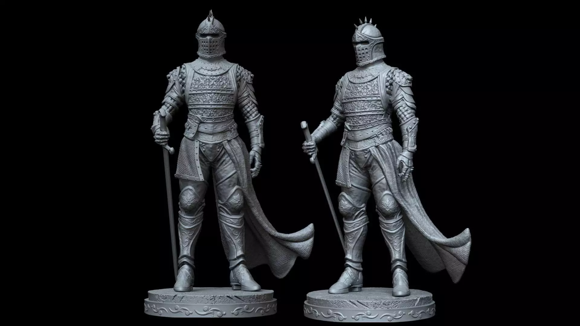 Warrior Knight 3D print model_0